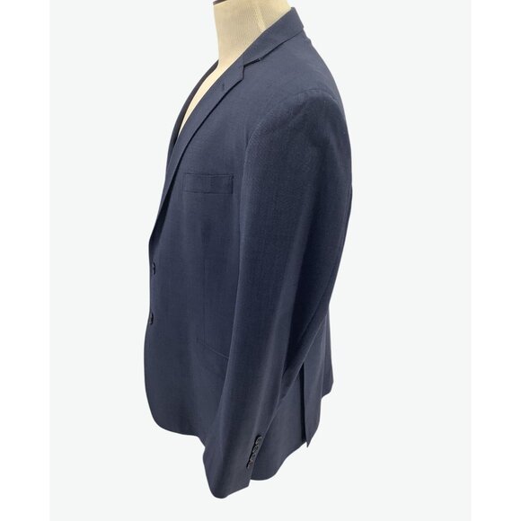 Brooks Brothers Mens Navy Wool Blend Two-Button Suit Blazer Size 46R Pant 40W/32 - Picture 5 of 15